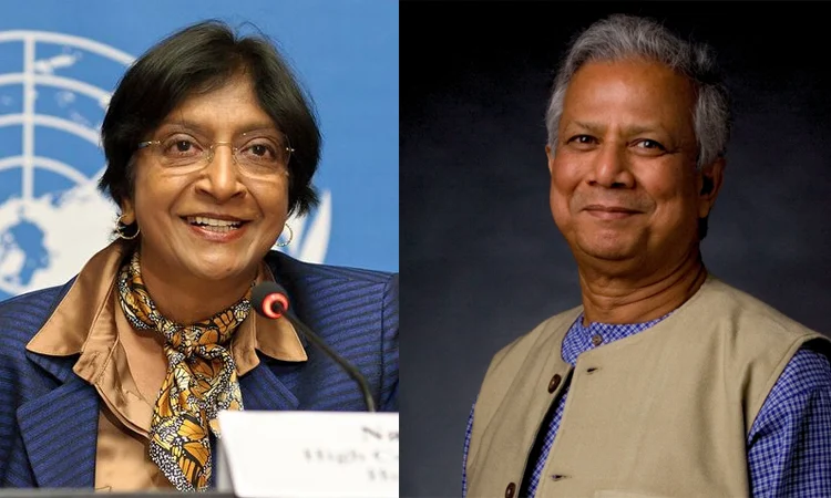 অধ্যাপক ড. মুহাম্মদ ইউনূস দক্ষিণ আফ্রিকান আইনবিদ নাভানেথেম 'নাভি' পিল্লাই